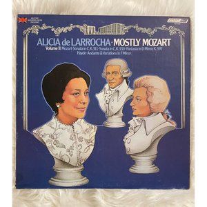 Vintage Classical Vinyl "Mostly Mozart" Alicia de Larocha Mozart Piano Concertos
